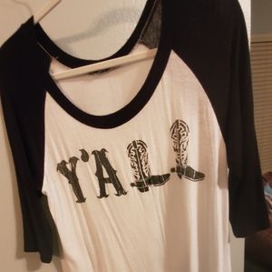 Y'ALL ladies tshirt